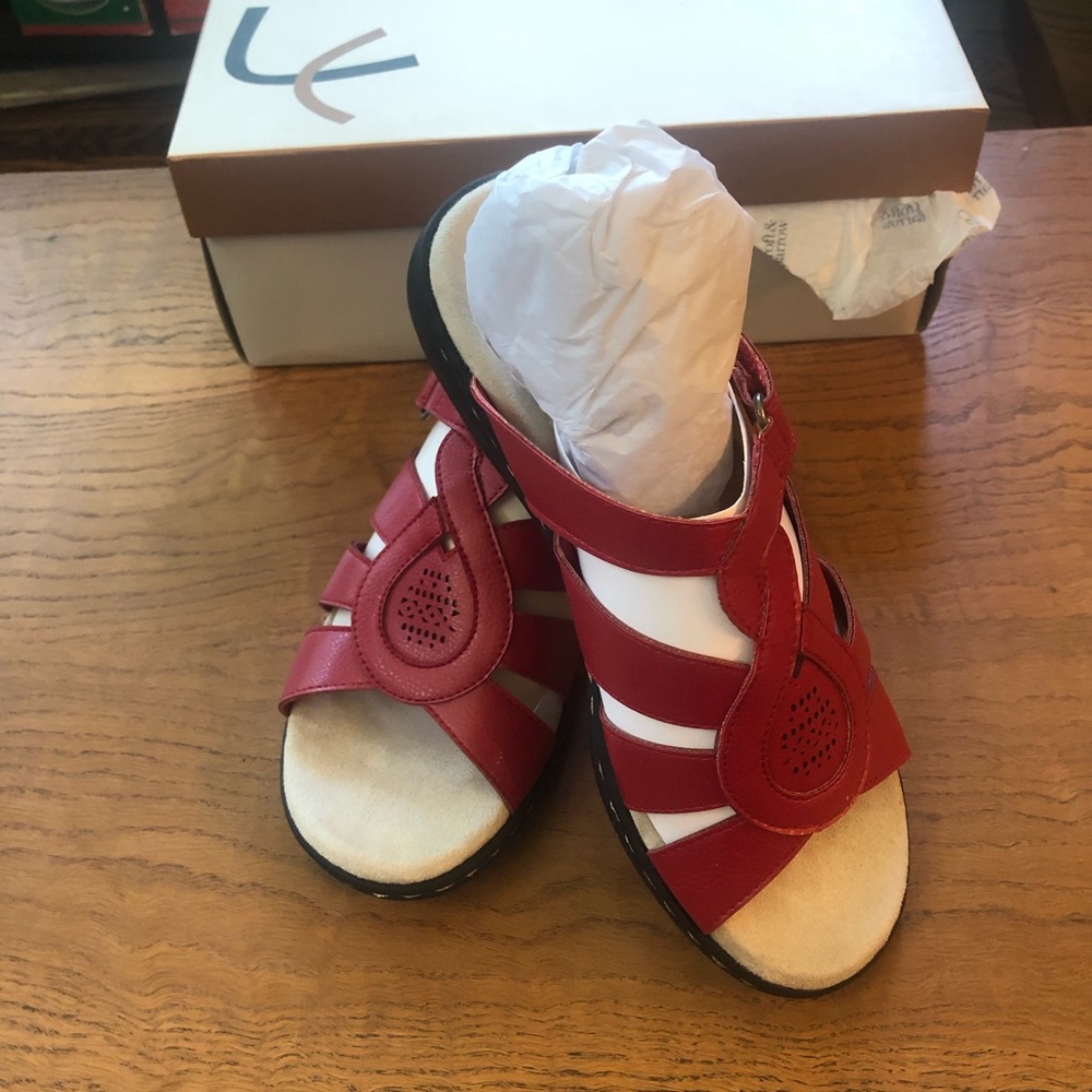 Red Strap Sandals